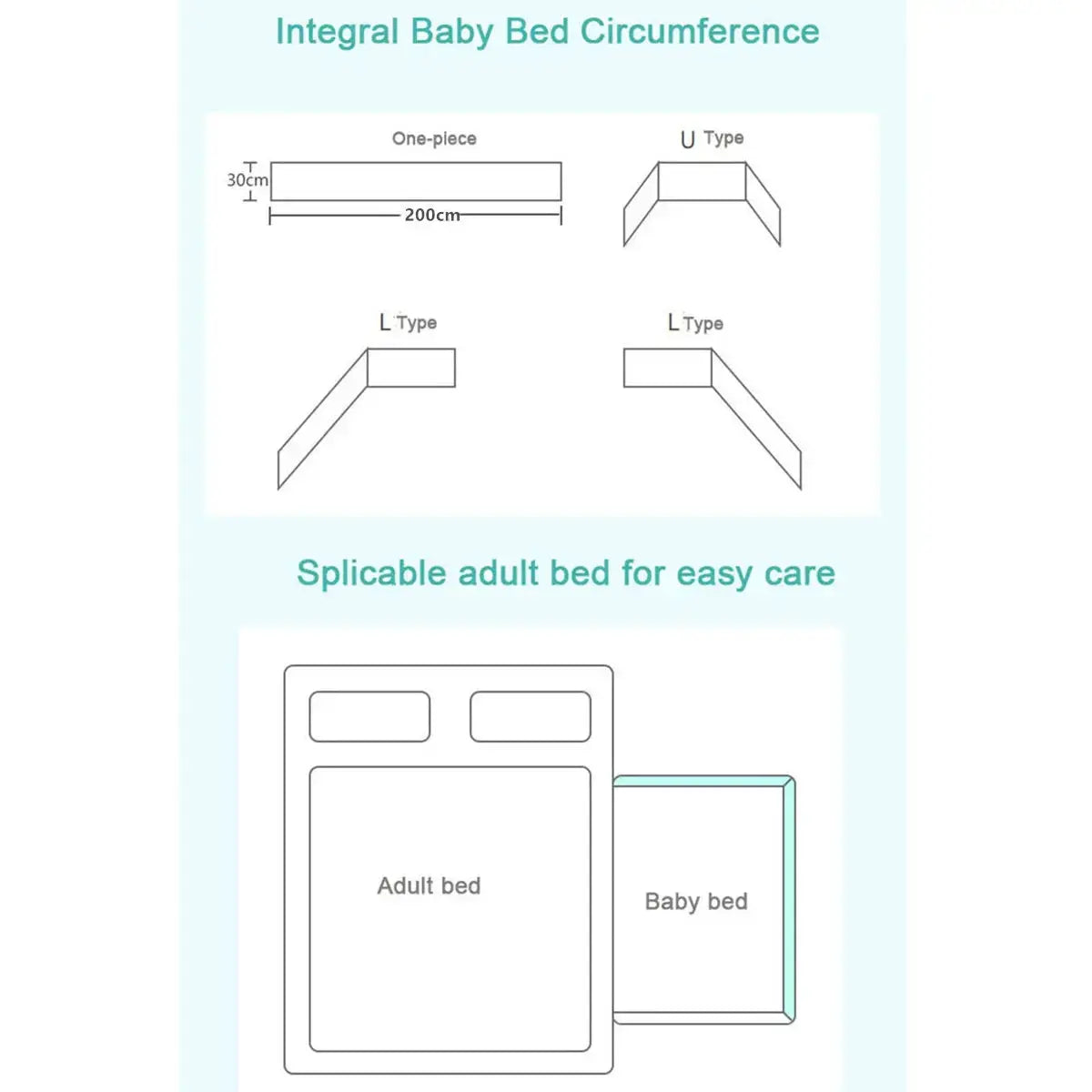 Baby Crib Bumper – Soft Cotton Comfort for Peaceful Sleep Luxe Aura Elegant