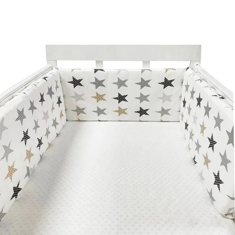 Baby Crib Bumper – Soft Cotton Comfort for Peaceful Sleep