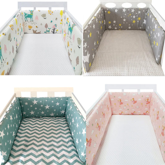 Baby Crib Bumper – Soft Cotton Comfort for Peaceful Sleep