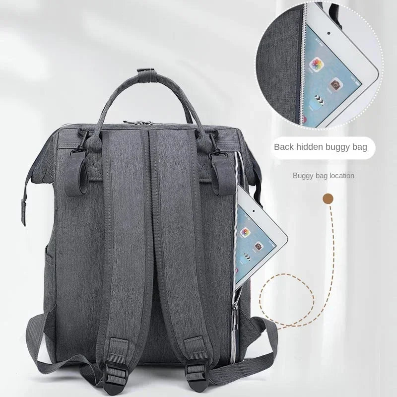 Luxe Aura Mommy Backpack – Large Baby Organiser Diaper Bag for Everyday Use