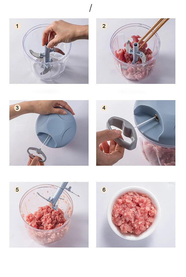 Manual Meat & Vegetable Chopper – Efficient, Versatile & Effortlessly Practical