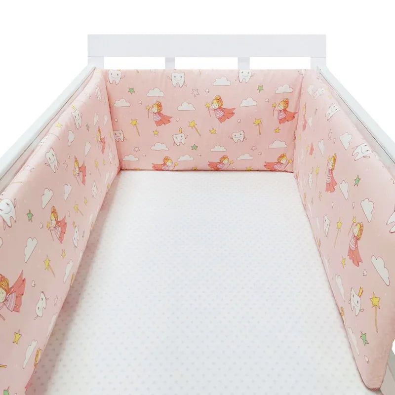 Baby Crib Bumper – Soft Cotton Comfort for Peaceful Sleep