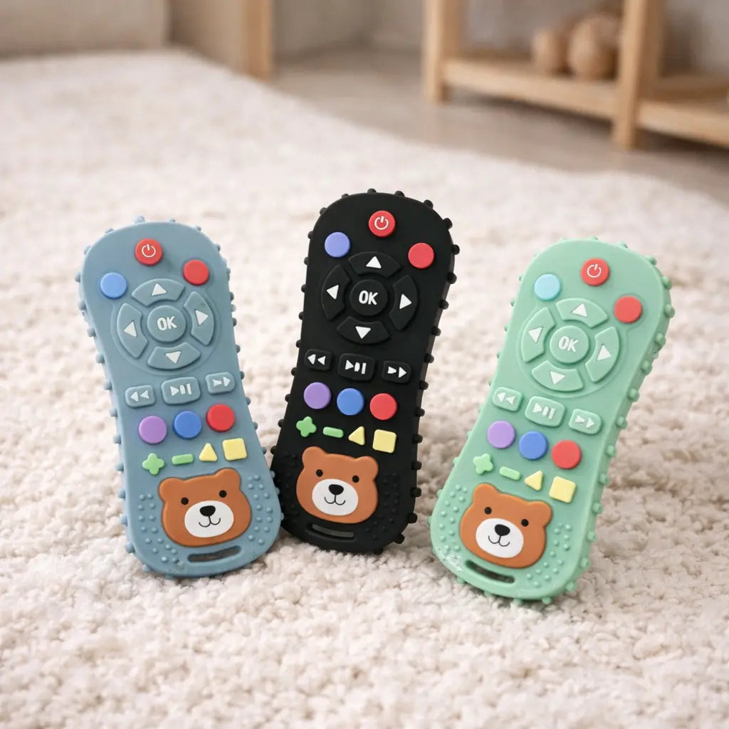 Luxe Aura Remote Control Silicone Teether – Safe, Fun & Comforting for Little Explorers Luxe Aura Elegant