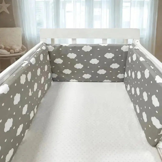 Luxe Aura Baby Crib Bumper – Soft Cotton Cosy Nursery Protection Luxe Aura Elegant