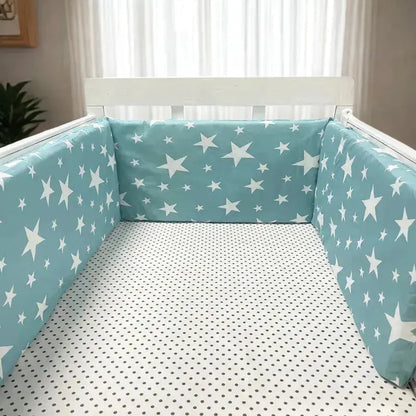 Luxe Aura Baby Crib Bumper – Soft Cotton Cosy Nursery Protection Luxe Aura Elegant