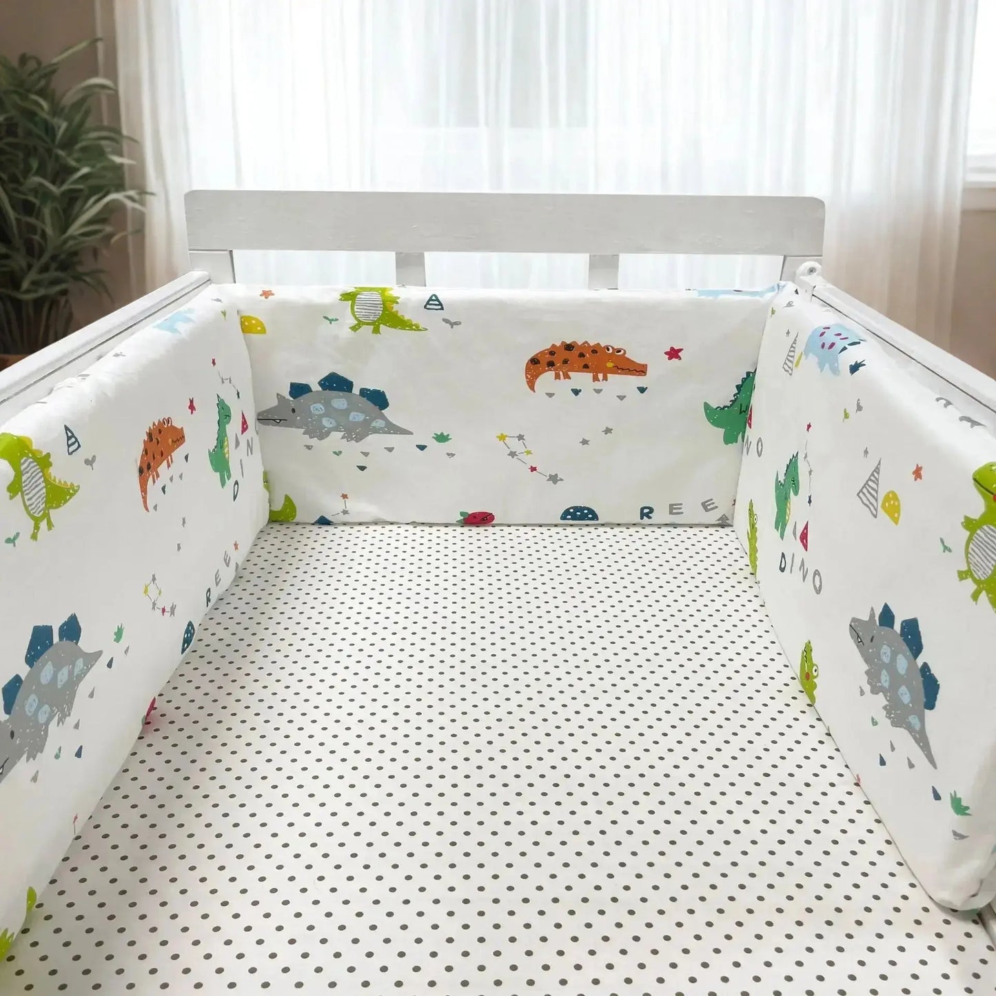Luxe Aura Baby Crib Bumper – Soft Cotton Cosy Nursery Protection Luxe Aura Elegant