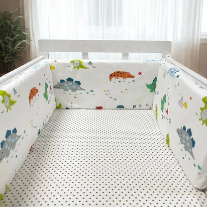 Luxe Aura Baby Crib Bumper – Soft Cotton Cosy Nursery Protection Luxe Aura Elegant