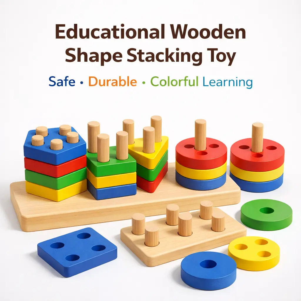 Luxe Aura Montessori Toys Wooden Sorting & Stacking Toy – Early Learning Through Play Luxe Aura Elegant