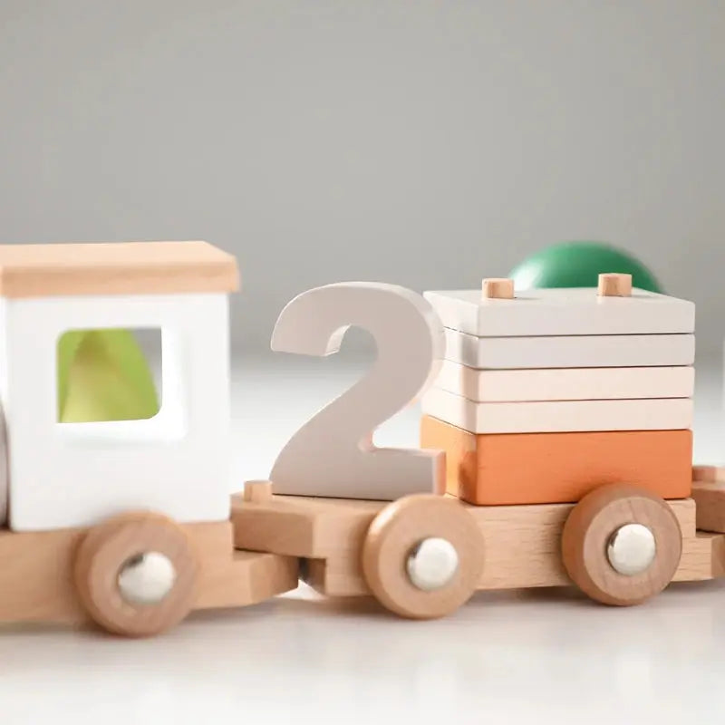 Montessori Toys Wooden Train Birthday Toy Baby Educational Toys Wooden Trolley Baby Learning Toys Number Of Wood Baby Toys Gifts Luxe Aura Elegant