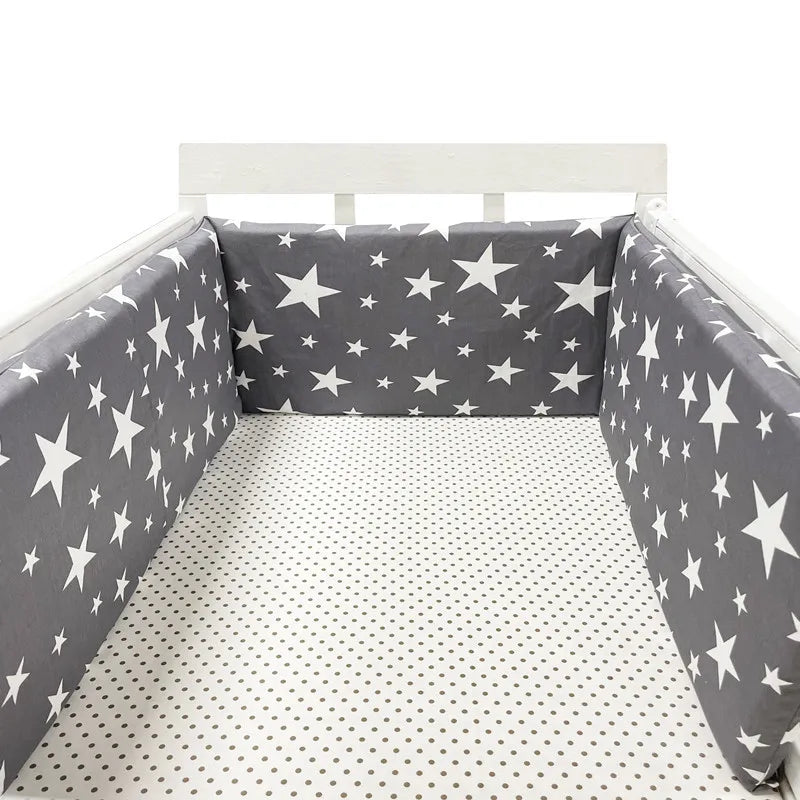 Baby Crib Bumper – Soft Cotton Comfort for Peaceful Sleep