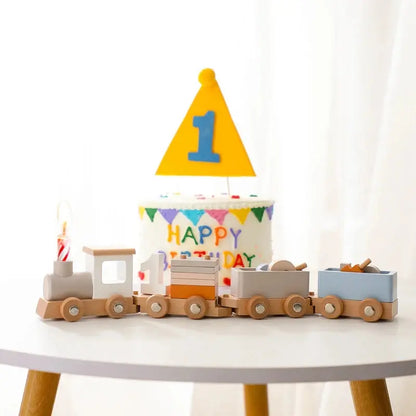Montessori Toys Wooden Train Birthday Toy Baby Educational Toys Wooden Trolley Baby Learning Toys Number Of Wood Baby Toys Gifts Luxe Aura Elegant