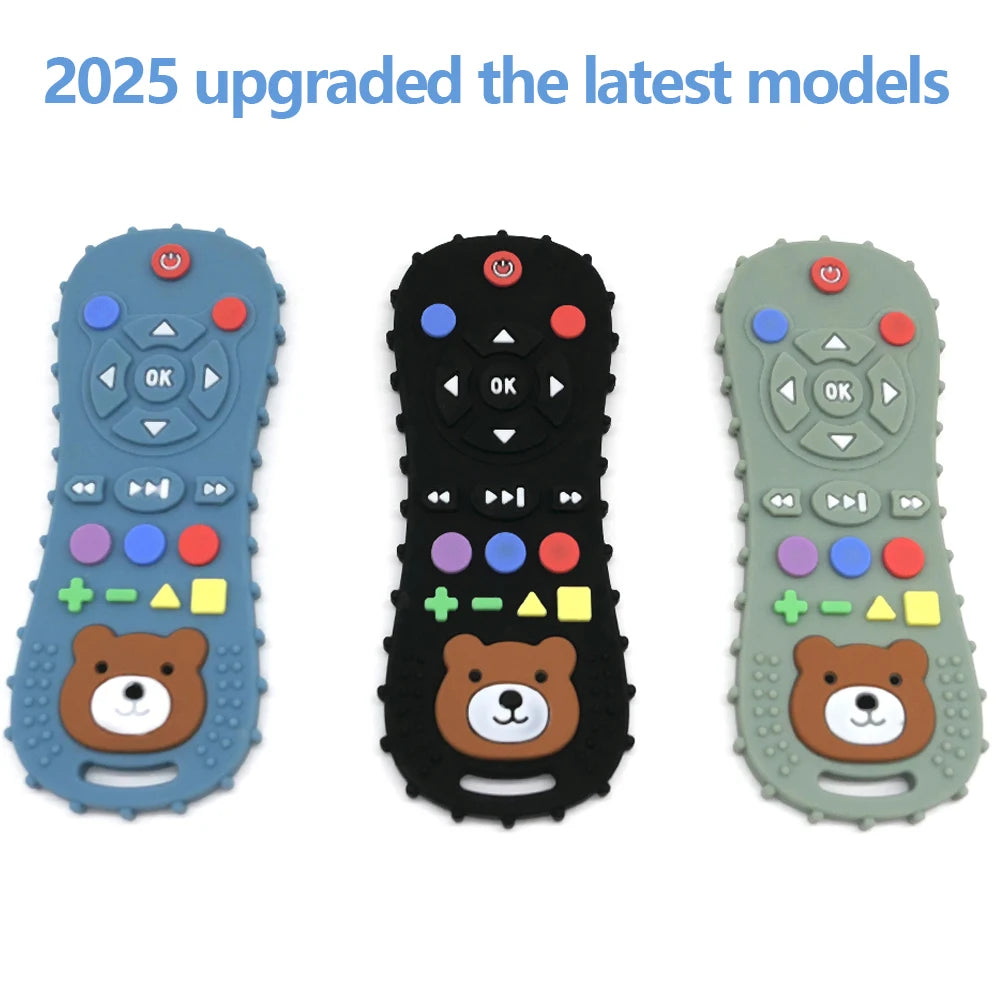 Luxe Aura Remote Control Silicone Teether – Safe, Fun & amp; Comforting for Little Explorers