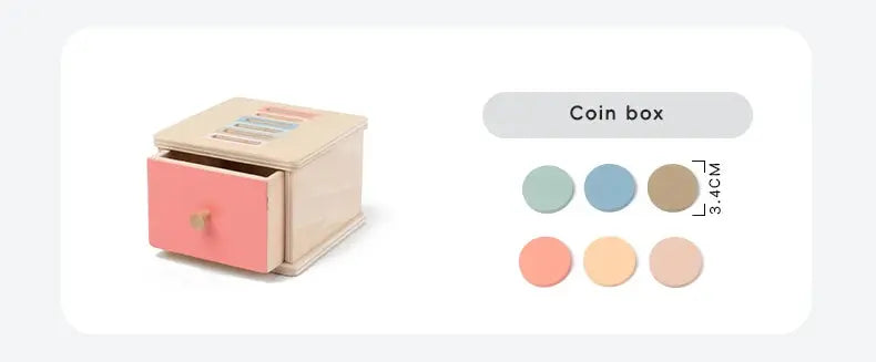 Montessori Wooden Shape Sorting Box – Learn, Play & Grow Naturally Luxe Aura Elegant