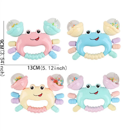 Baby Crab Rattle Toy – Early Development Teether for Newborns