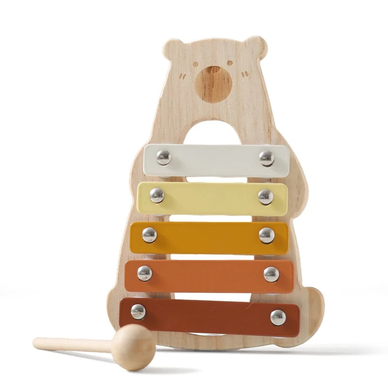Classic Montessori Wooden Music Toy – Baby Xylophone Educational Set