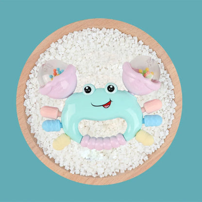 Baby Crab Rattle Toy – Early Development Teether for Newborns