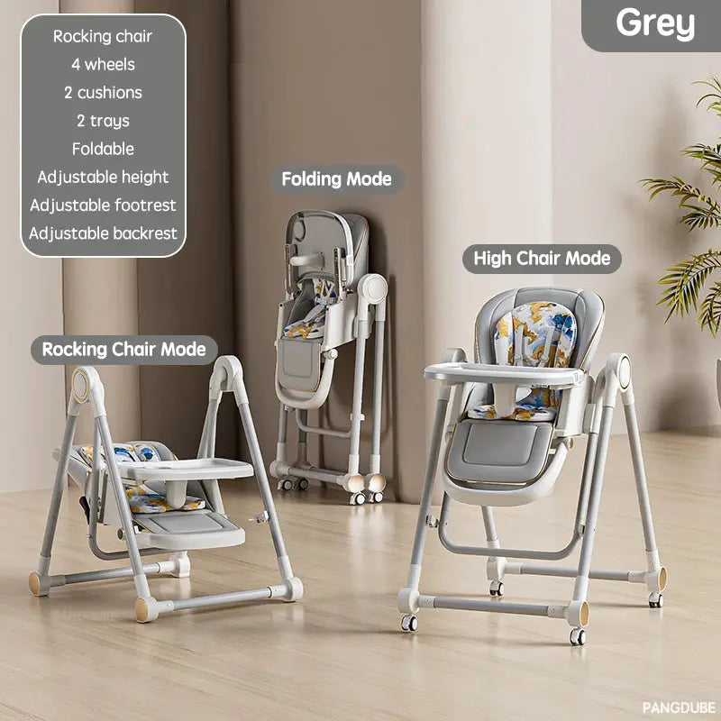 Luxe Aura 2-in-1 Convertible Baby High Chair & Rocker Luxe Aura Elegant