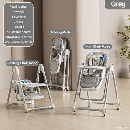 Luxe Aura 2-in-1 Convertible Baby High Chair & Rocker Luxe Aura Elegant