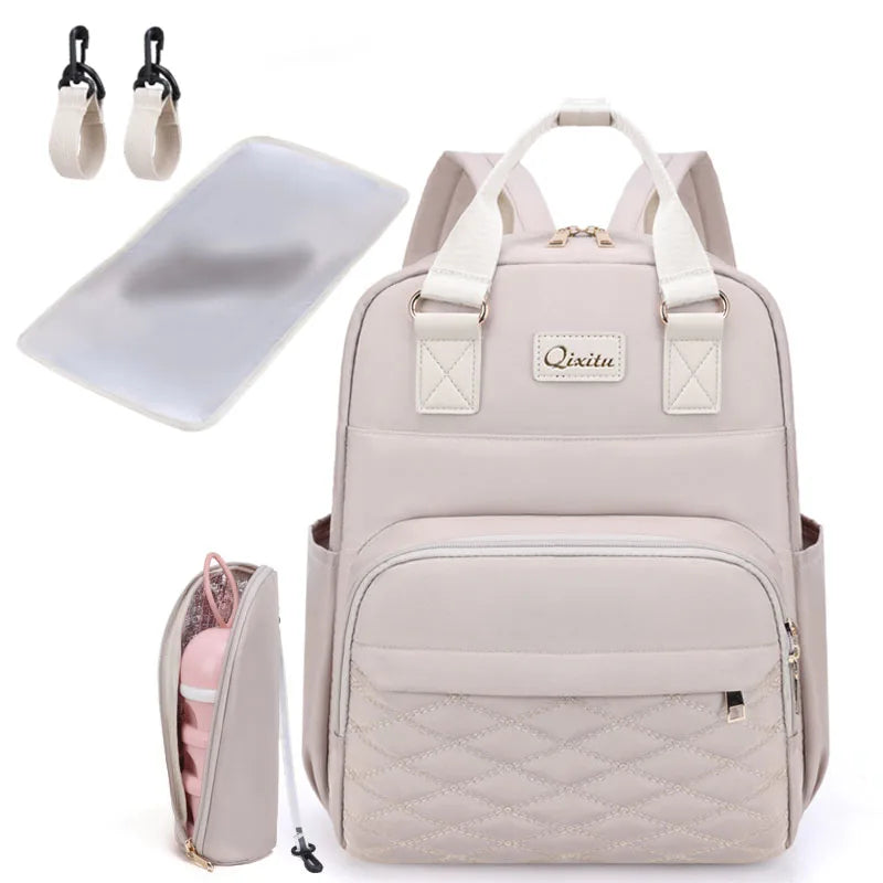 Luxe Aura USB Maternity Backpack – Smart, Stylish & Made for Modern Motherhood