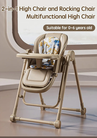 Luxe Aura 2-in-1 Convertible Baby High Chair & Rocker Luxe Aura Elegant