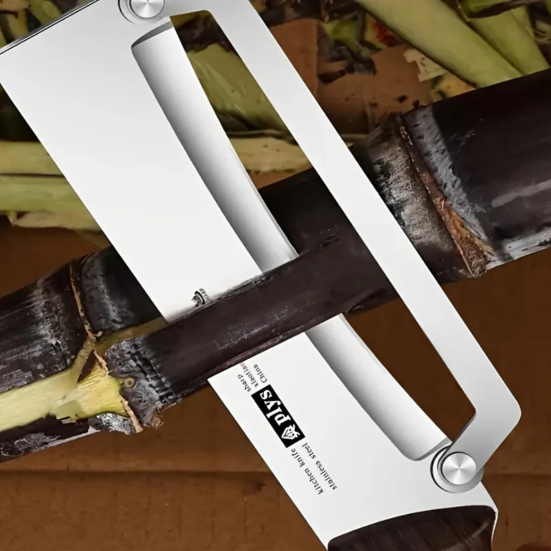 Stainless Steel Fruit & Vegetable Peeler with Wooden Handle