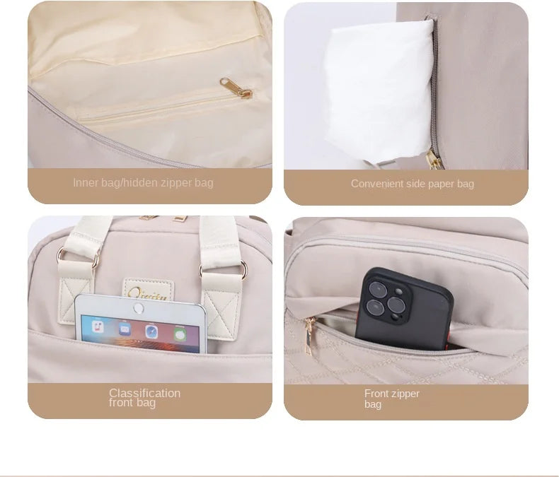 Luxe Aura USB Maternity Backpack – Smart, Stylish & Made for Modern Motherhood