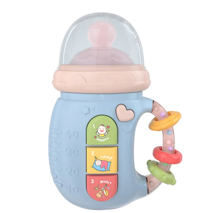Musical Baby Bottle Rattle with Lights & Teething Pacifier