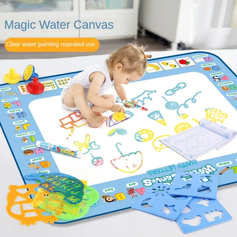Magic Water Drawing Mat 100x80CM – Reusable Doodle & Colouring Toy