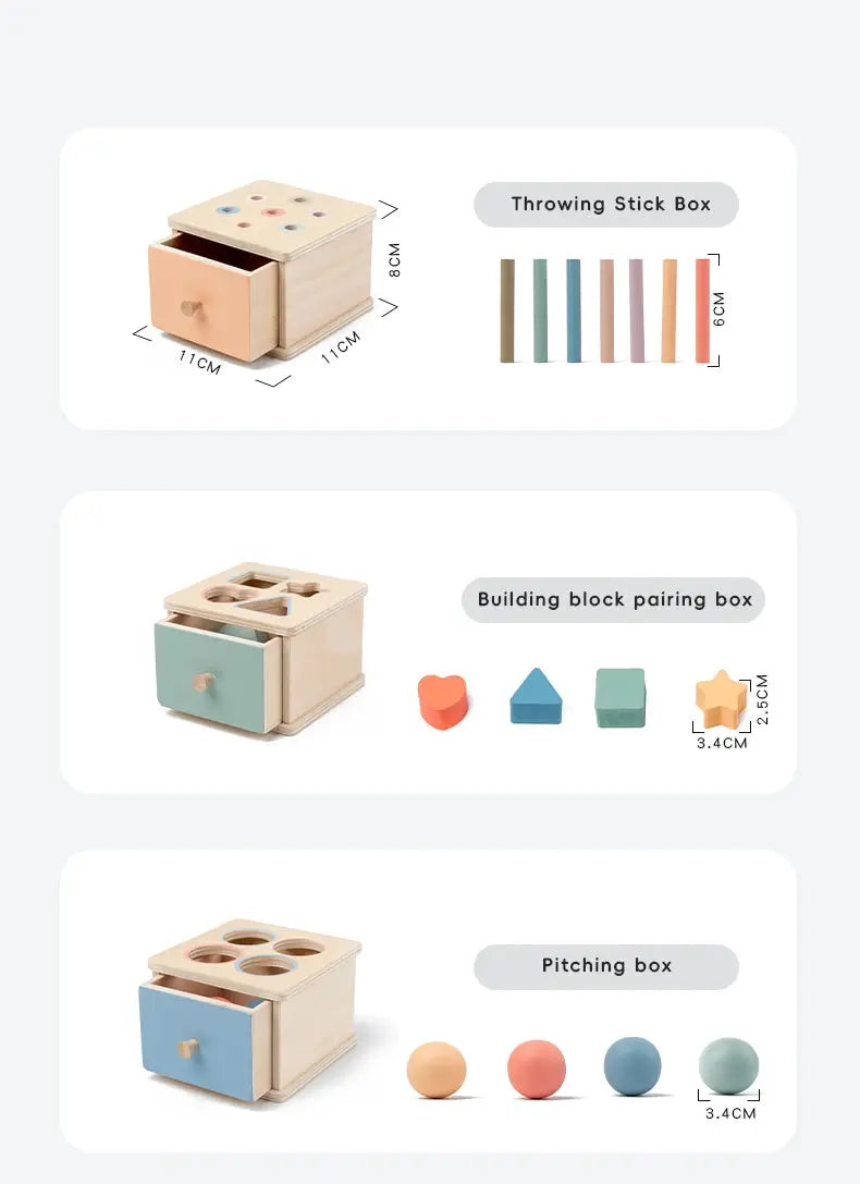 Montessori Wooden Shape Sorting Box – Learn, Play & Grow Naturally Luxe Aura Elegant
