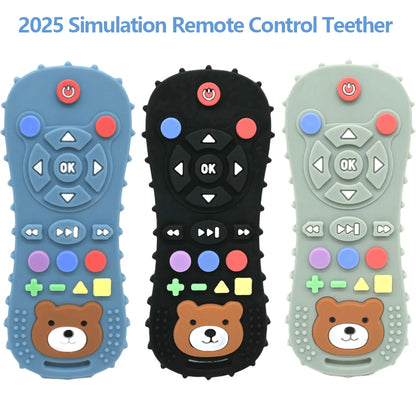 Luxe Aura Remote Control Silicone Teether – Safe, Fun & amp; Comforting for Little Explorers