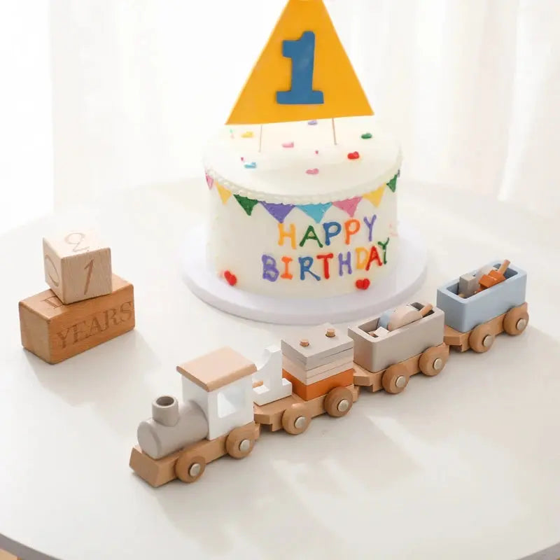 Montessori Toys Wooden Train Birthday Toy Baby Educational Toys Wooden Trolley Baby Learning Toys Number Of Wood Baby Toys Gifts Luxe Aura Elegant