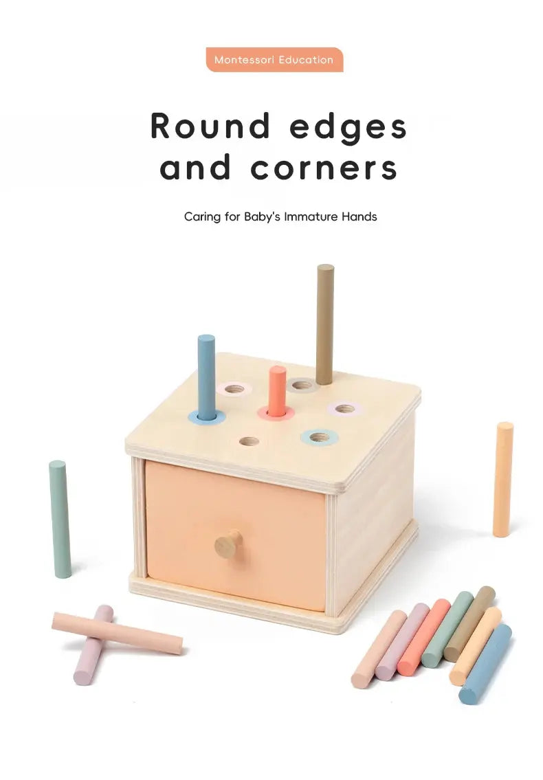 Montessori Wooden Shape Sorting Box – Learn, Play & Grow Naturally Luxe Aura Elegant