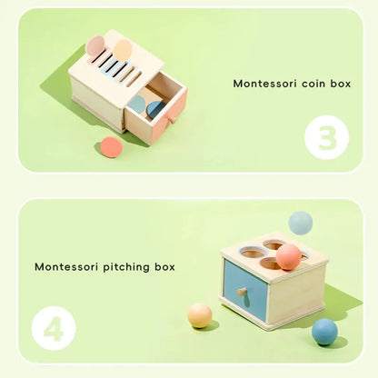 Montessori Wooden Shape Sorting Box – Learn, Play & Grow Naturally Luxe Aura Elegant