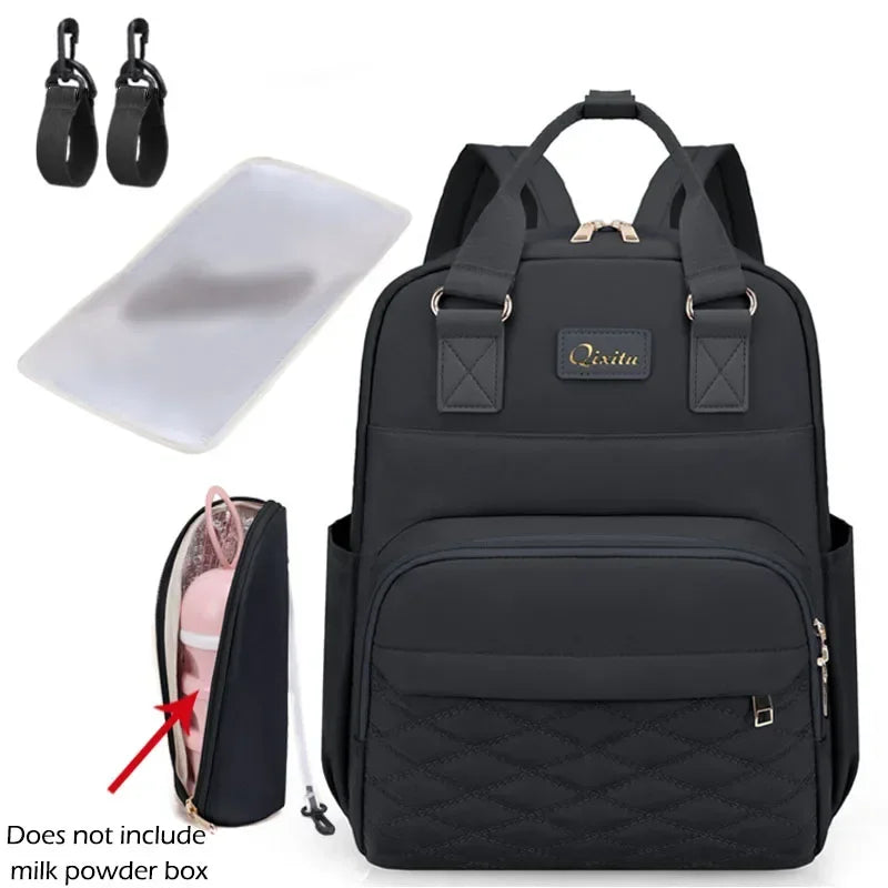 Luxe Aura USB Maternity Backpack – Smart, Stylish & Made for Modern Motherhood