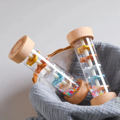 Luxe Aura Montessori Rainbow Rain Stick – Colourful Wooden Sensory Toy for Early Learning Luxe Aura Elegant