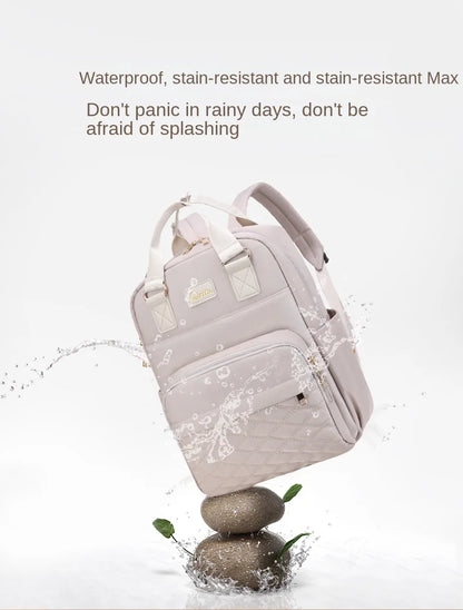 Luxe Aura USB Maternity Backpack – Smart, Stylish & Made for Modern Motherhood