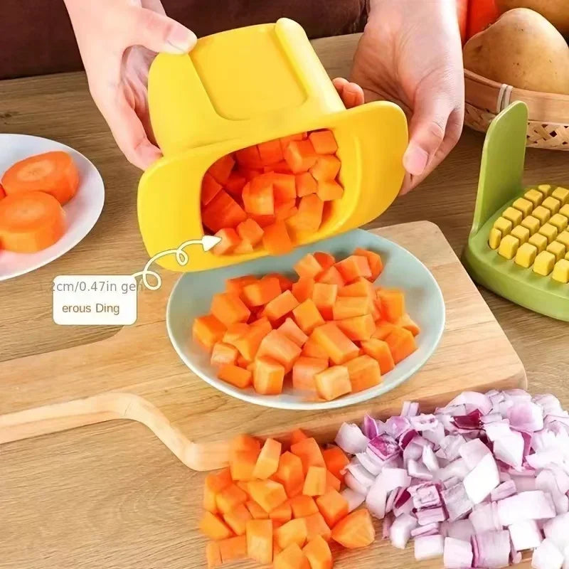 Multifunctional Vegetable Chopper and Slicer with Ergonomic Handle