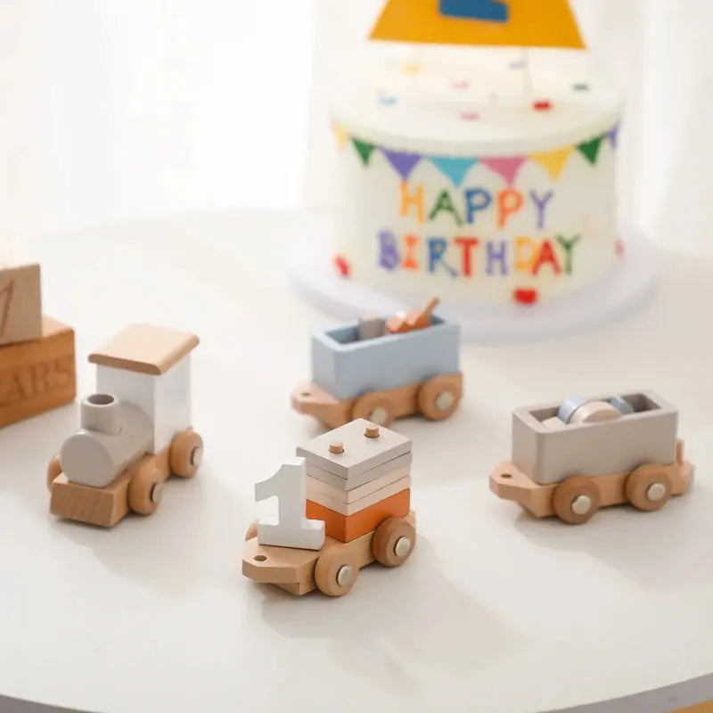 Montessori Toys Wooden Train Birthday Toy Baby Educational Toys Wooden Trolley Baby Learning Toys Number Of Wood Baby Toys Gifts Luxe Aura Elegant