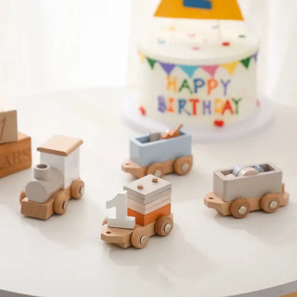 Montessori Toys Wooden Train Birthday Toy Baby Educational Toys Wooden Trolley Baby Learning Toys Number Of Wood Baby Toys Gifts Luxe Aura Elegant
