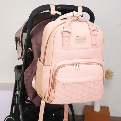 Luxe Aura USB Maternity Backpack – Smart, Stylish & Made for Modern Motherhood