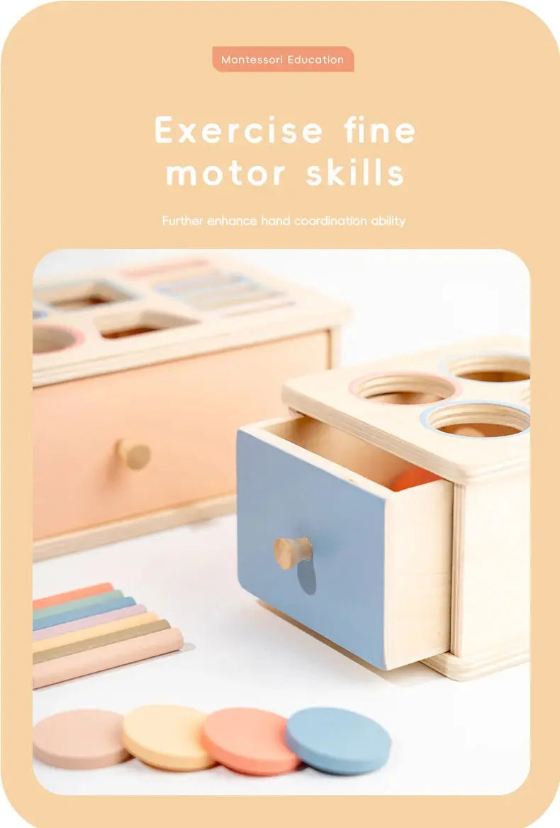 Montessori Wooden Shape Sorting Box – Learn, Play & Grow Naturally Luxe Aura Elegant