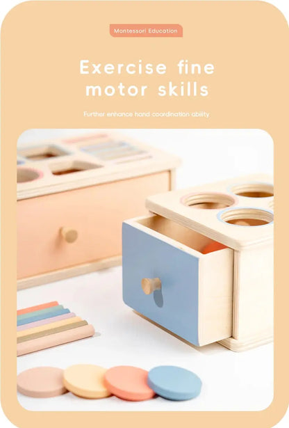 Montessori Wooden Shape Sorting Box – Learn, Play & Grow Naturally Luxe Aura Elegant
