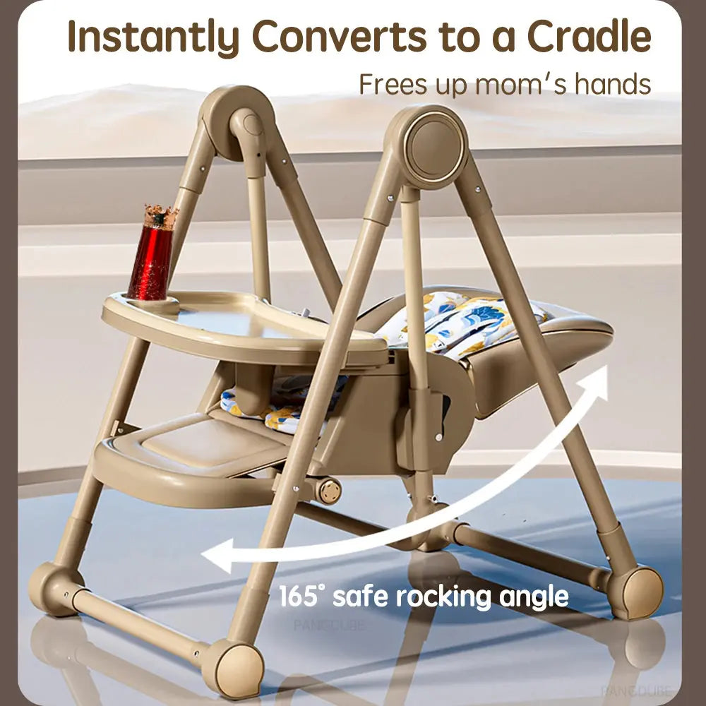 Luxe Aura 2-in-1 Convertible Baby High Chair & Rocker Luxe Aura Elegant