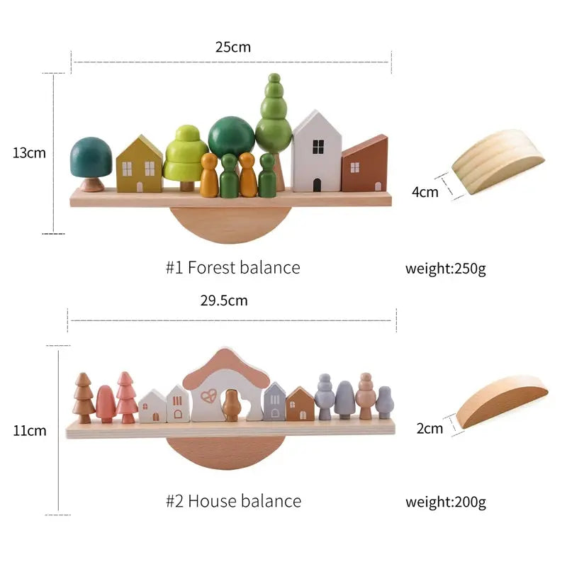 Luxe Aura Montessori Wooden Balance Board Luxe Aura Elegant