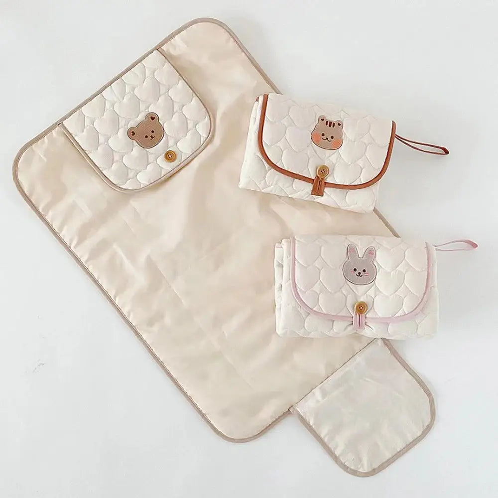 Luxe Aura Foldable Changing Pad – Clean, Comfortable & Ready Anywhere Luxe Aura Elegant