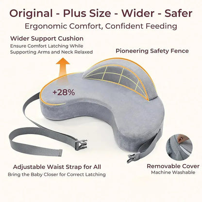 Luxe Aura Ergonomic Memory Foam Nursing Pillow – Premium Comfort for Modern Motherhood Luxe Aura Elegant