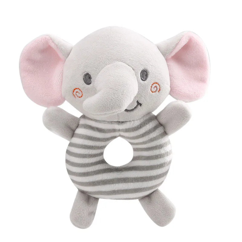 Plush Baby Rattle Toy – Soft Animal Hand Ring for Newborns
