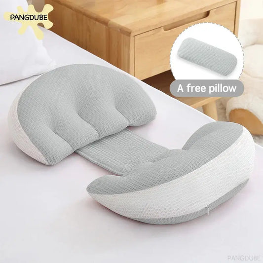 PANGDUBE Pregnancy Pillow with 1pc Free An Auxiliary Pillow Cotton Waist Support Pillow for Pregnant Women Sleeping Body Pillow Luxe Aura Elegant