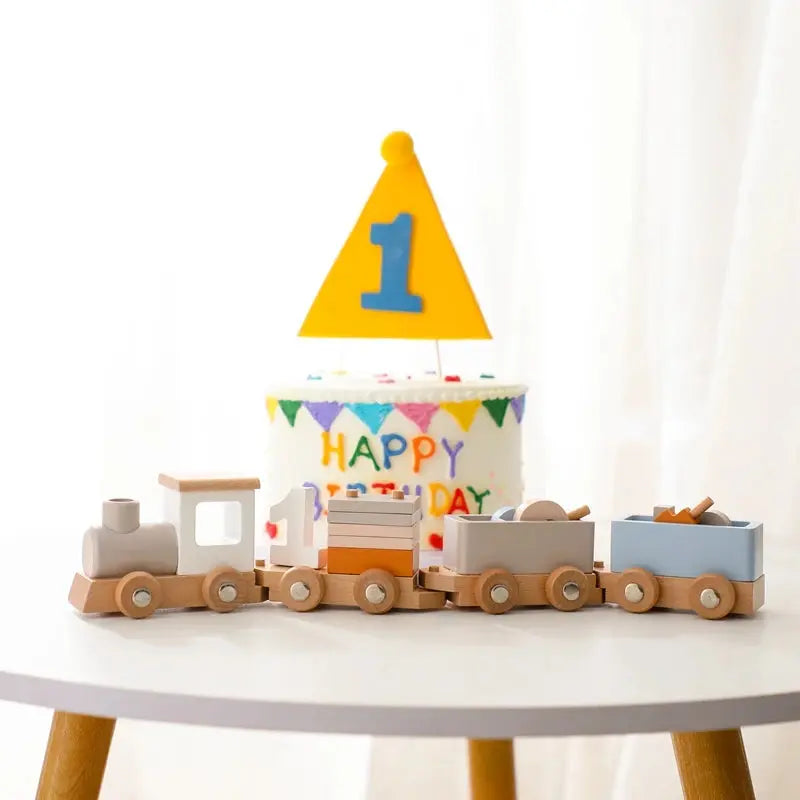 Montessori Toys Wooden Train Birthday Toy Baby Educational Toys Wooden Trolley Baby Learning Toys Number Of Wood Baby Toys Gifts Luxe Aura Elegant