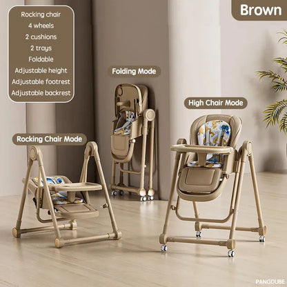 Luxe Aura 2-in-1 Convertible Baby High Chair & Rocker Luxe Aura Elegant